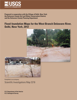 Flood-Inundation Maps for the West Branch Delaware River, Delhi, New York, 2012