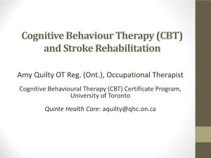 Cognitive Behaviour Therapy (CBT) and Stroke Rehabilitation