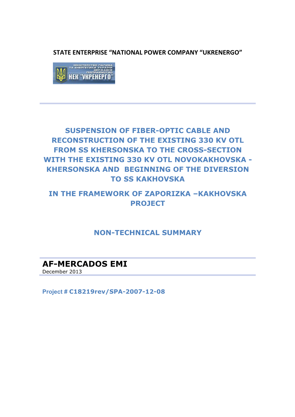 Suspension of Fiber-Optic Cable