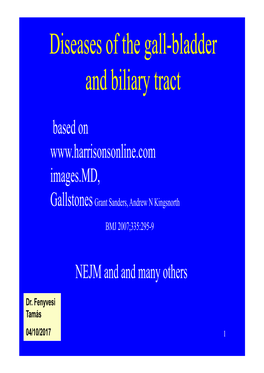 Diseases of the Gall Bladder and Biliary Tract