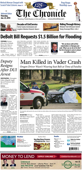 Man Killed in Vader Crash