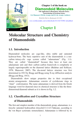 Diamondoid Molecules: with Applications in Biomedicine