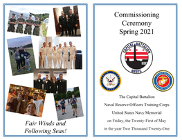 Commissioning Ceremony Spring 2021