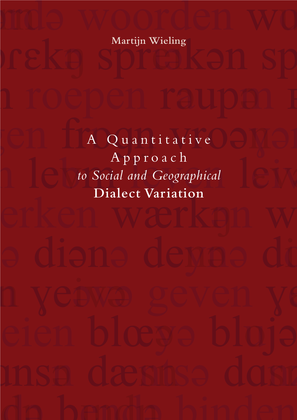 A Quantitative Approach to Social and Geographical Dialect Variation