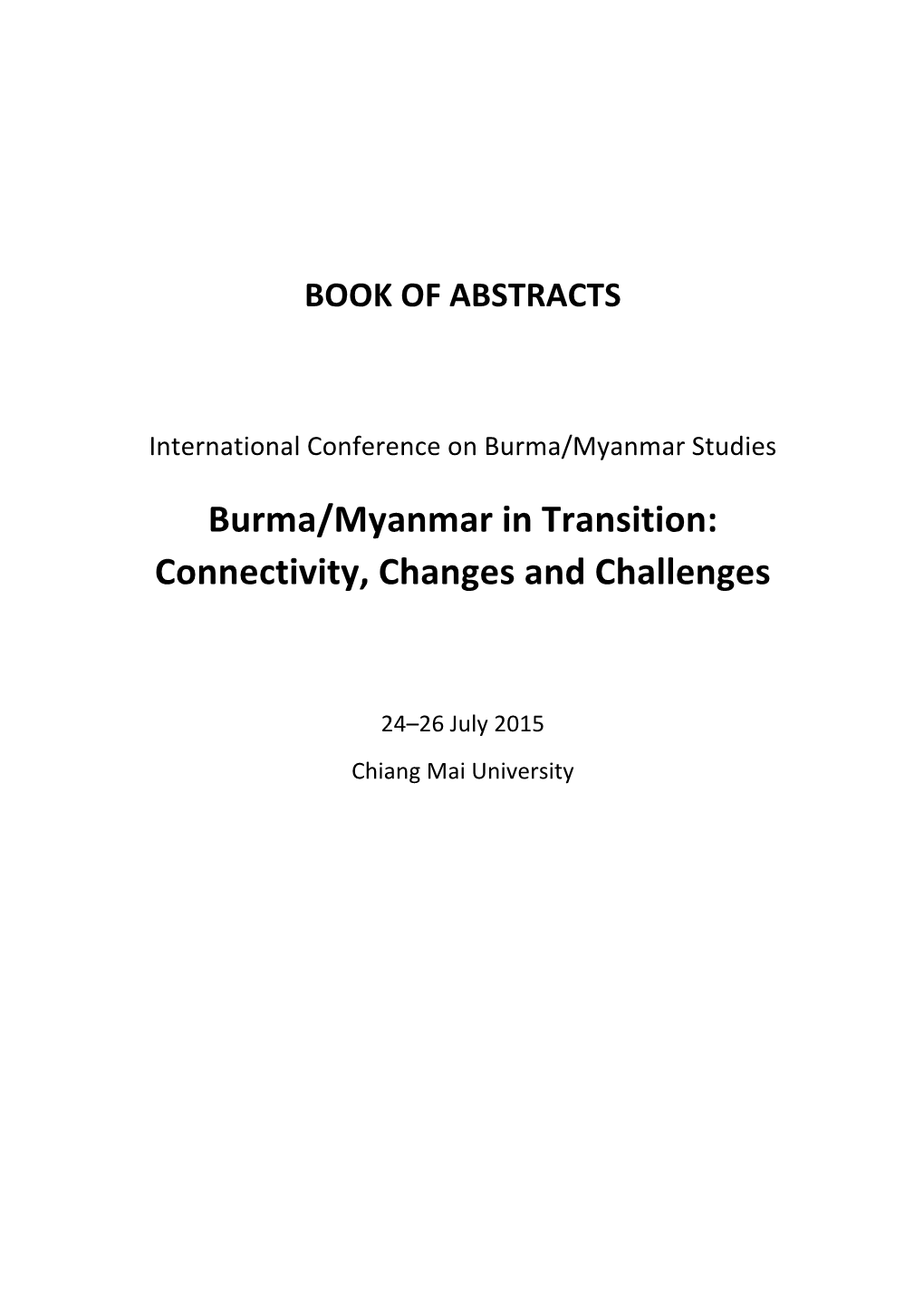 ICBMS Book of Abstracts