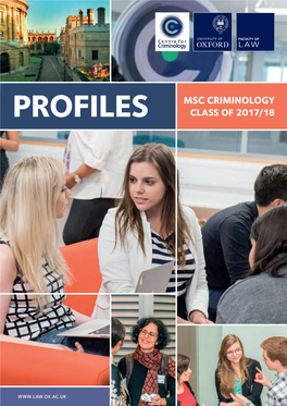 Profiles Msc Criminology