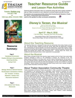 Disney's Tarzan the Musical.Pages
