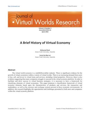 A Brief History of Virtual Economy 1