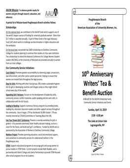 Writers' Tea Program Booklet 2019 Docx