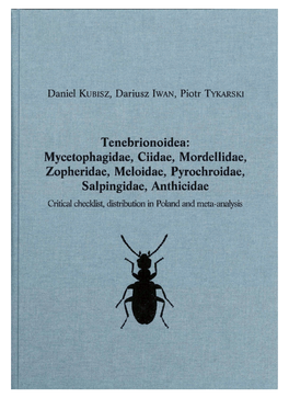 Tenebrionoidea: Mycetophagidae, Ciidae, Mordellidae, Zopheridae, Meloidae, Pyrochroidae, Salpingidae, Anthicidae