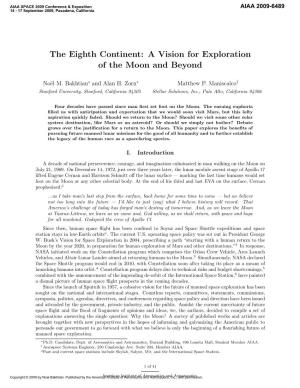 The Eighth Continent: a Vision for Exploration of the Moon and Beyond