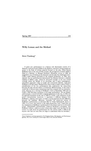 Willy Loman and the Method