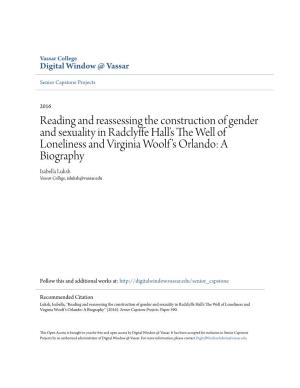 Reading and Reassessing the Construction of Gender and Sexuality