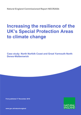 Increasing the Resilience of the UK's Special Protection Areas to Climate