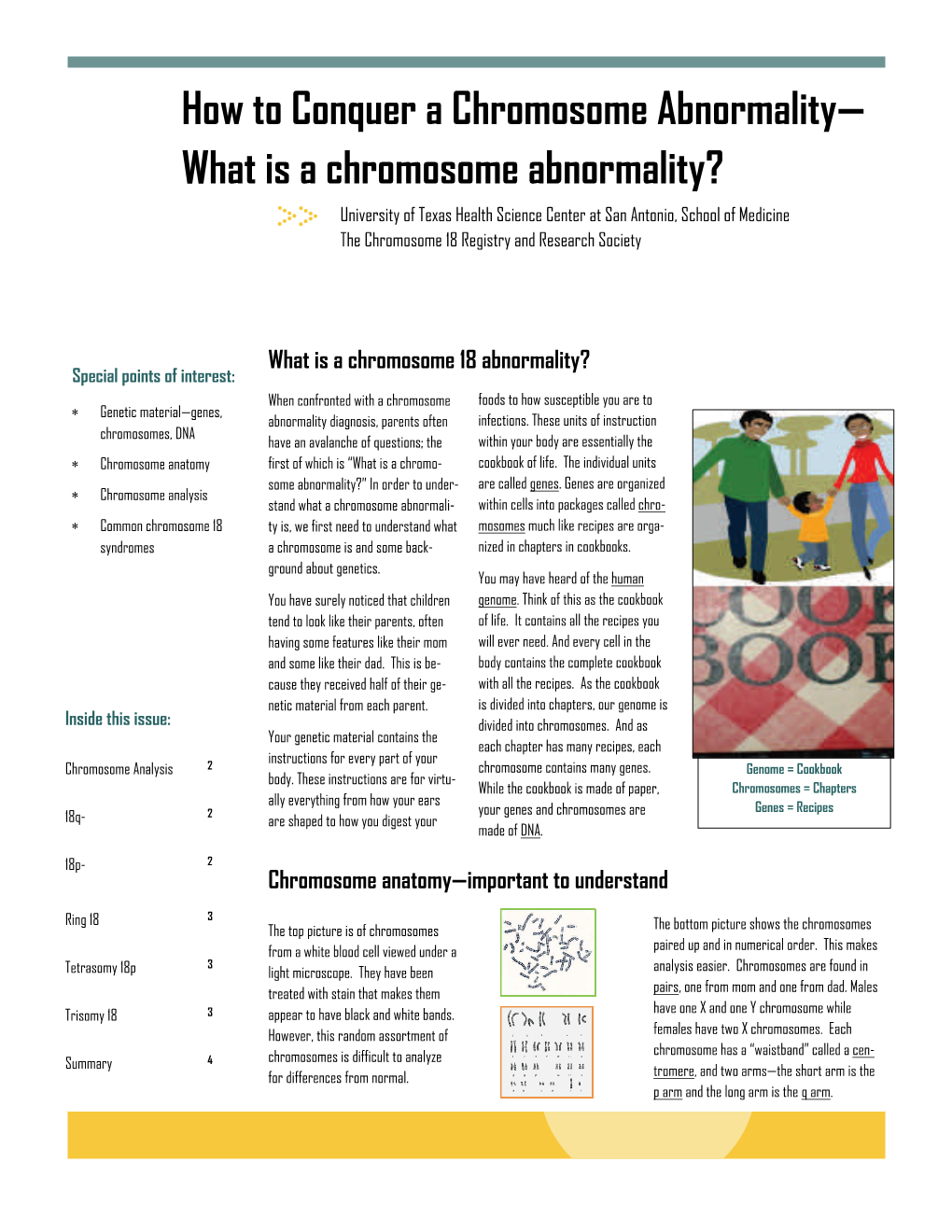 How to Conquer a Chromosome Abnormality