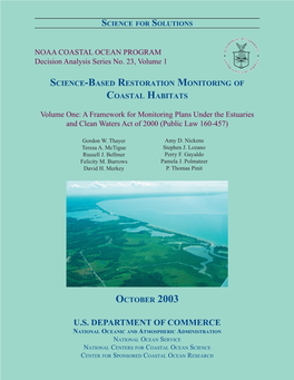 Science-Based Restoration Monitoring of Coastal Habitats