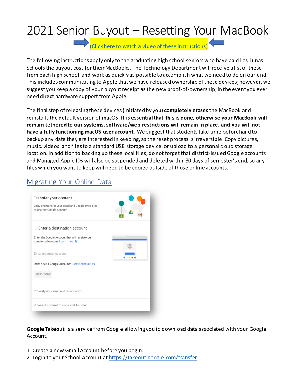 Senior Macbook Buyout Reset Instructions