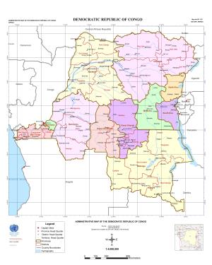 Democratic Republic of Congo Democratic Republic of Congo Gis Unit, Monuc Africa