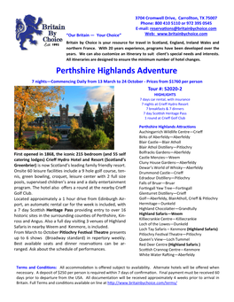 Perthshire Highlands Adventure