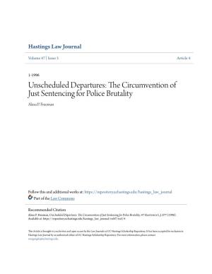 The Circumvention of Just Sentencing for Police Brutality, 47 Hastings L.J
