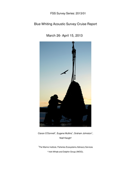 Blue Whiting Acoustic Survey Cruise Report March 26