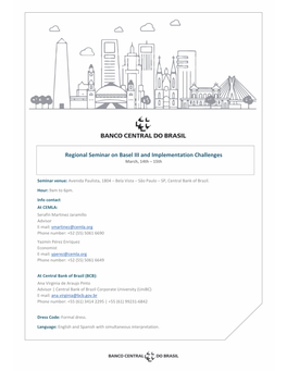 Regional Seminar on Basel III and Implementation Challenges March, 14Th – 15Th