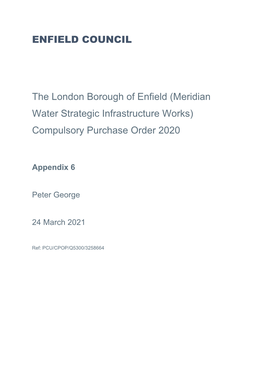 Meridian Water Strategic Infrastructure Works) Compulsory Purchase Order 2020