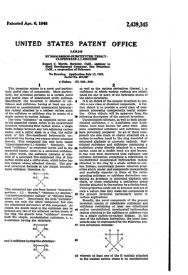 ENT OFFICE 2,439,845 YOROCARBON-SUBSTITUTED THIACY - CLOPENTANE-1,1-Dioxide Rupert C