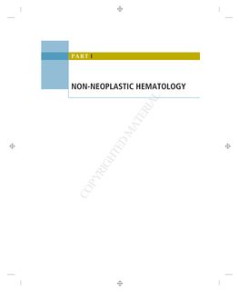 Chapter One Non-Neoplastic Disorders Of