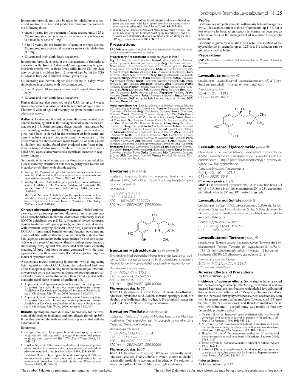 Ipratropium Bromide/Levosalbutamol 1125 Ipratropium Bromide May Also Be Given by Inhalation As a Neb- 4