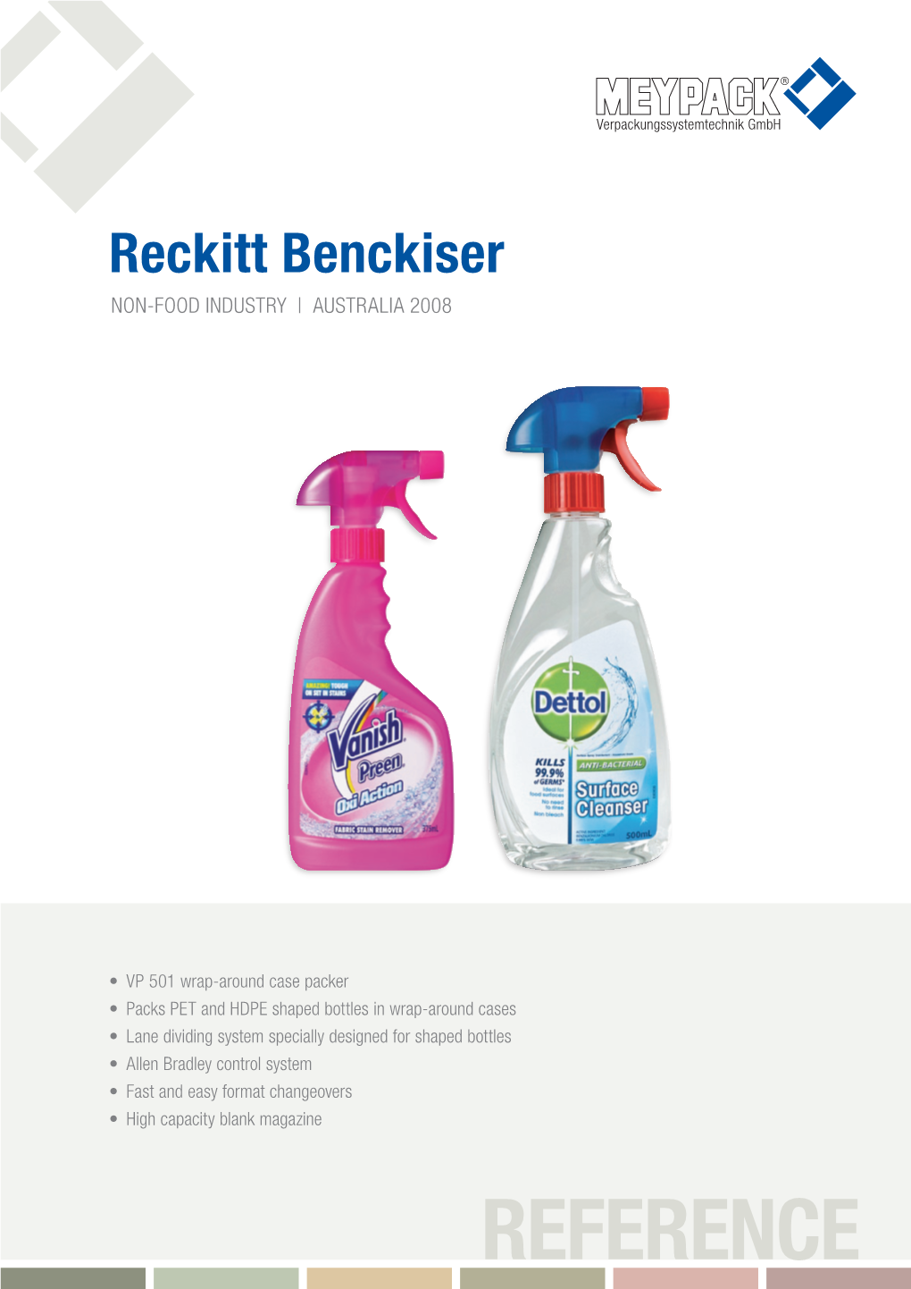 Reckitt Benckiser Non-Food Industry | Australia 2008