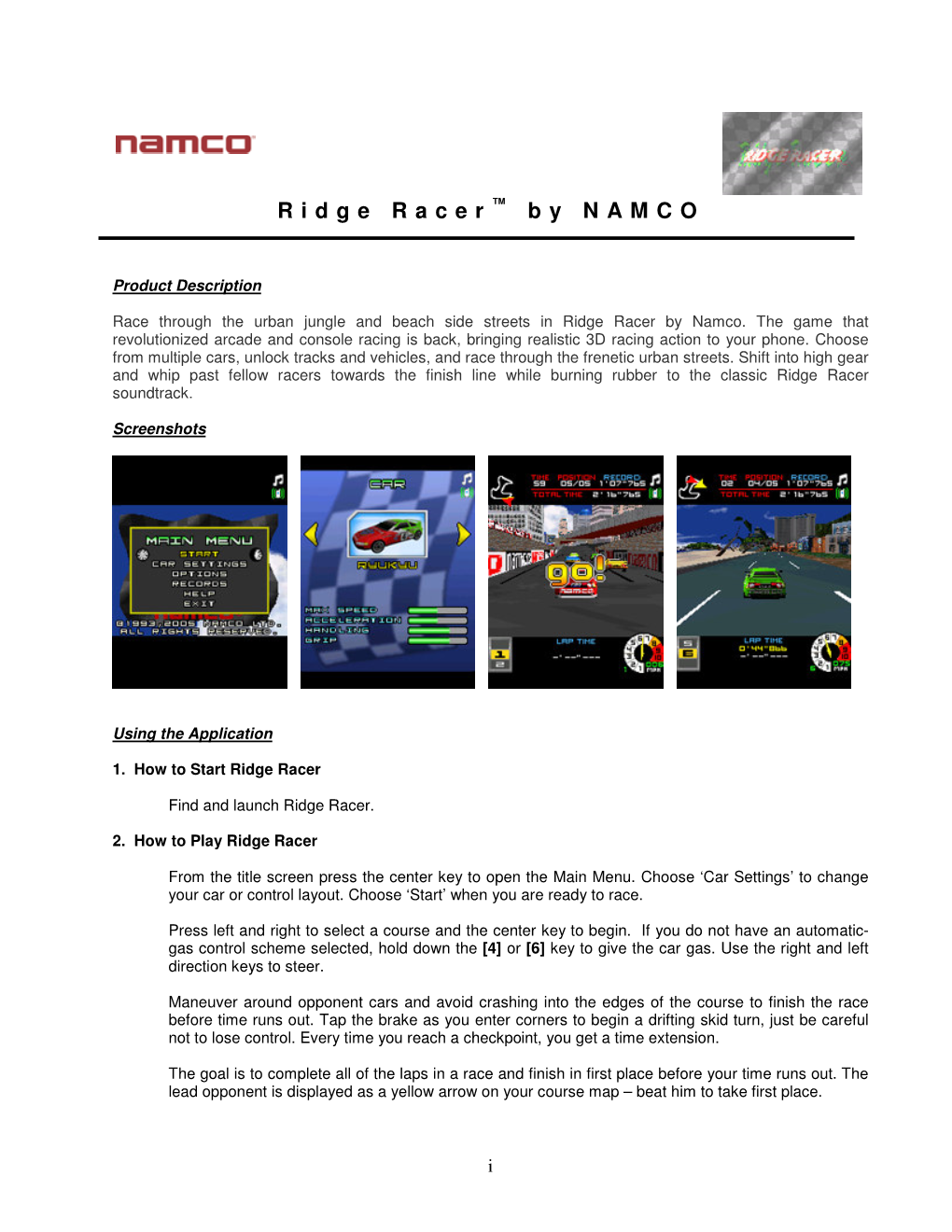 Ridge Racer by Namco