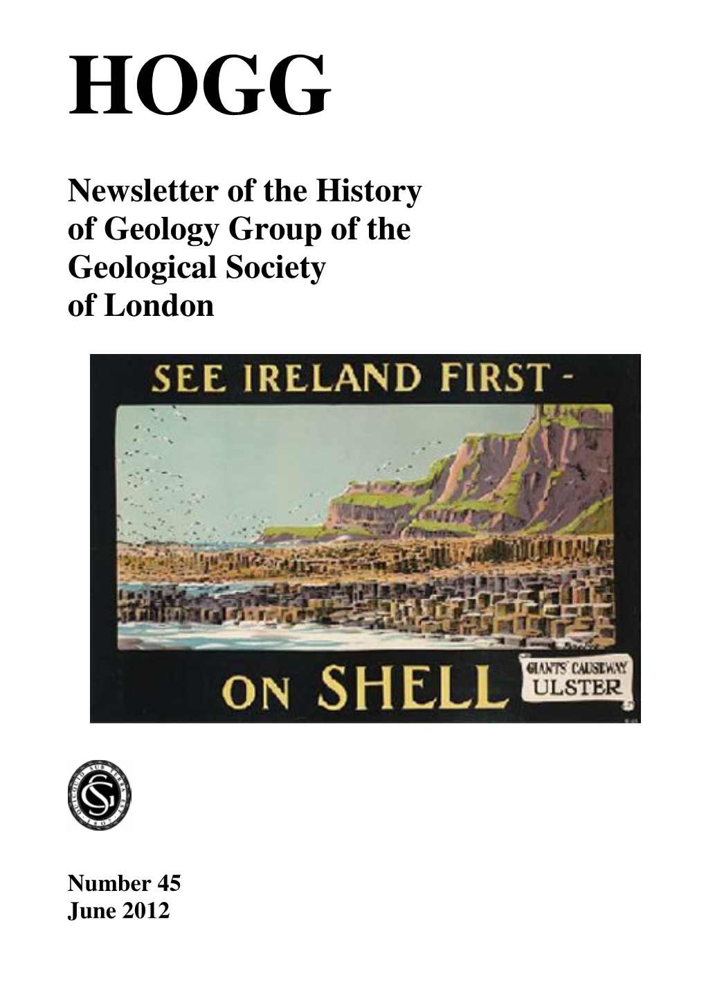 Newsletter of the History of Geology Group of the Geological Society of London