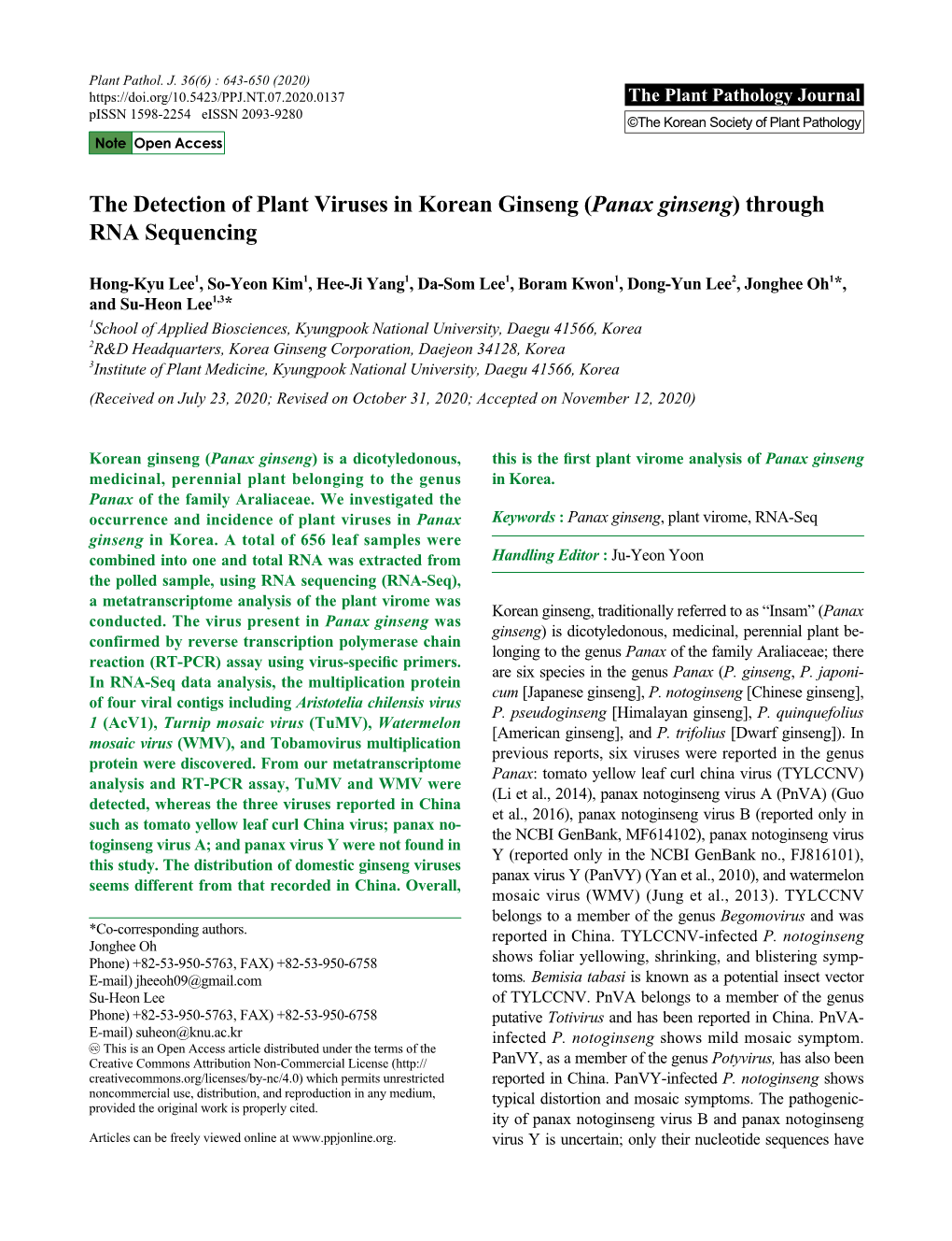 Panax Ginseng) Through RNA Sequencing