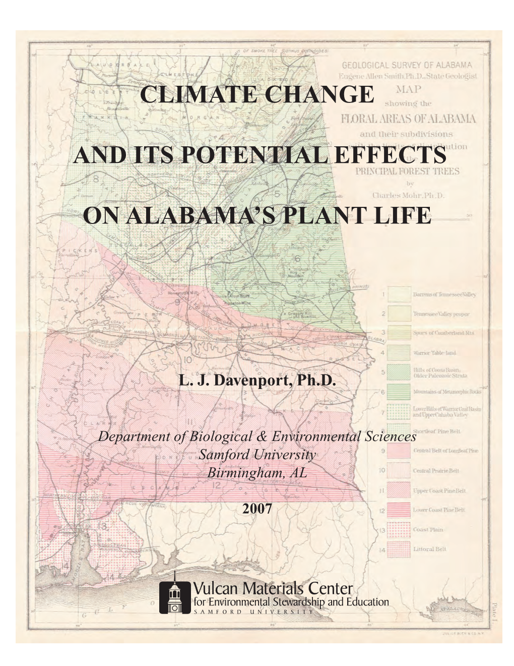 Climate Change and Its Potential Effect on Alabama's Plants