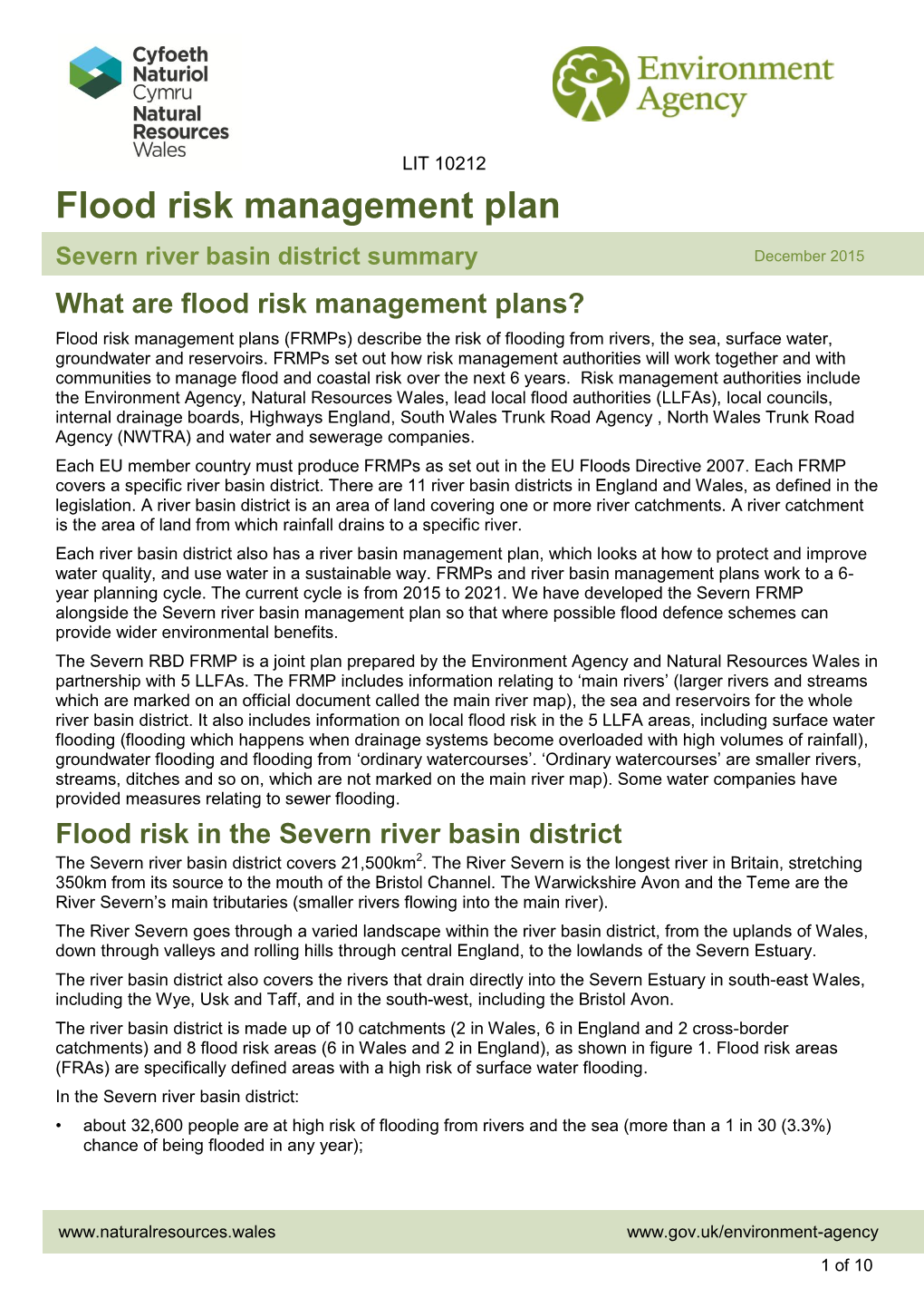 Flood Risk Management Plan