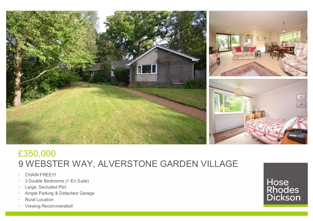 9 Webster Way, Alverstone Garden Village