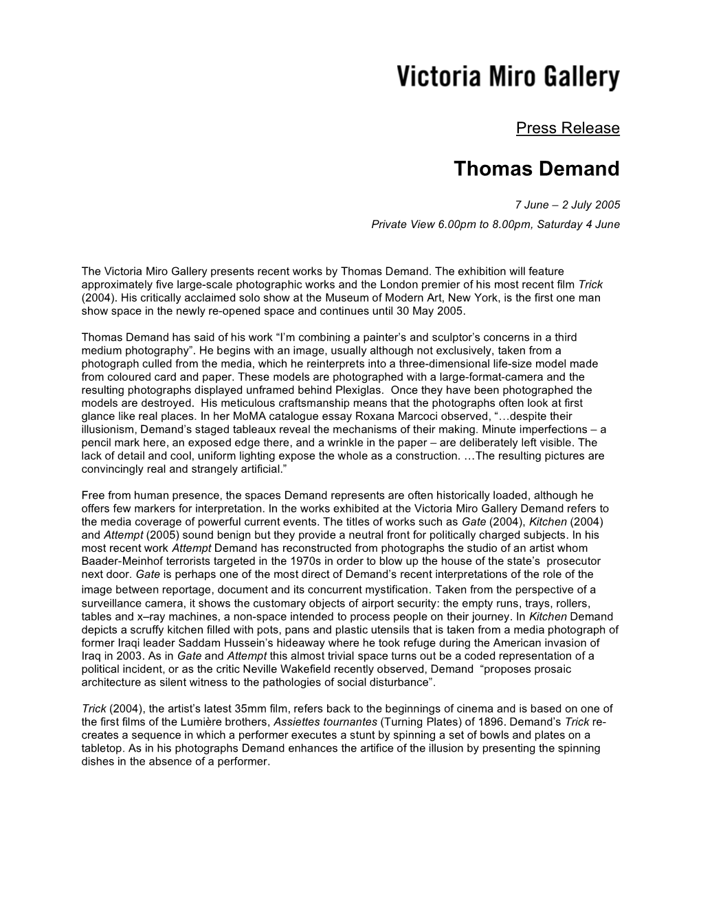 Thomas Demand
