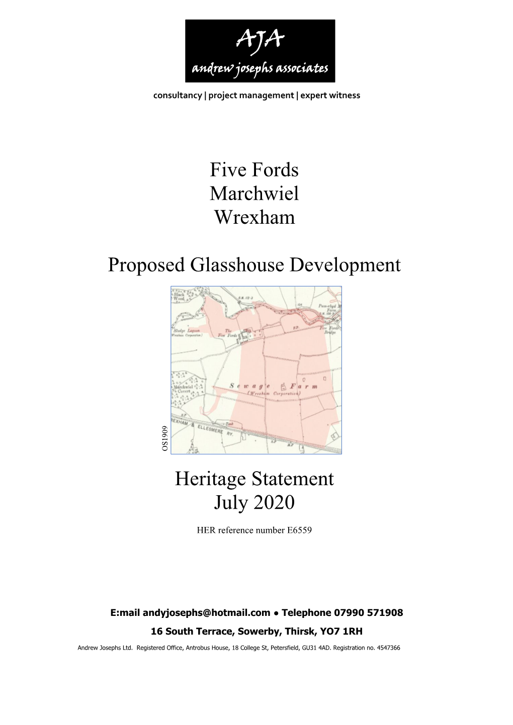 Five Fords Marchwiel Wrexham Proposed Glasshouse