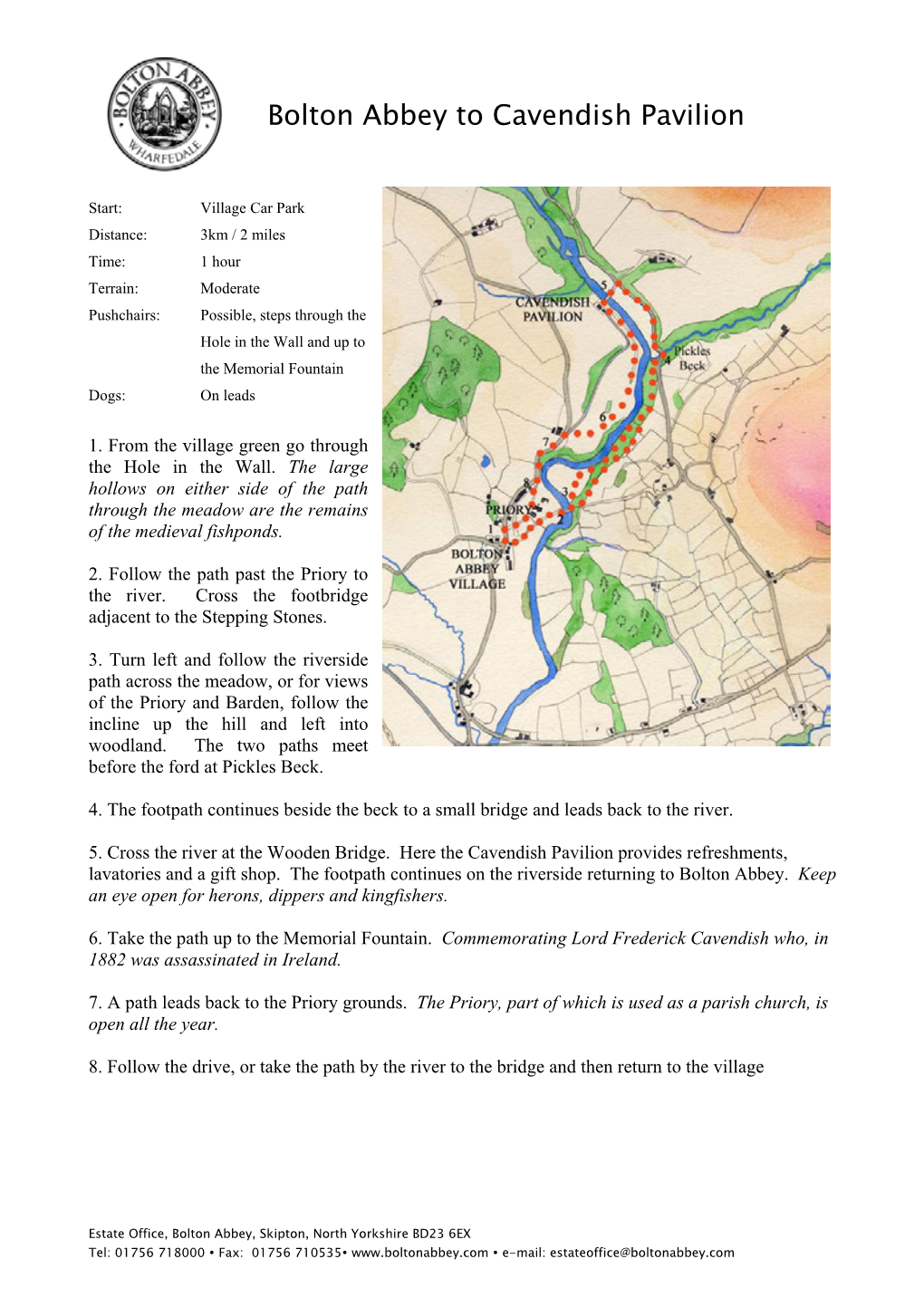 Start Barden Bridge Distance 10