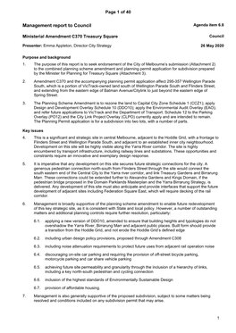 Management Report to Council Agenda Item 6.8