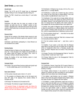 Zero! Errata (As of 06/01/2002) Aircraft Cards Change: the B-17D and B