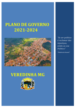 Plano De Governo 2021-2024 Veredinha Mg