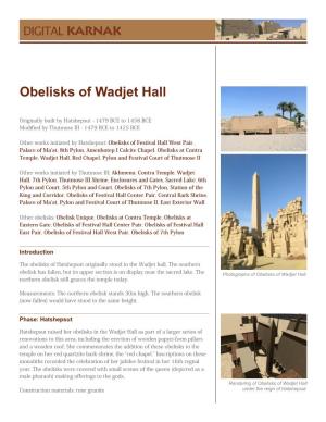 Obelisks of Wadjet Hall