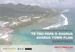 Te Tau Papa O Avarua Avarua Town Plan Rarotonga