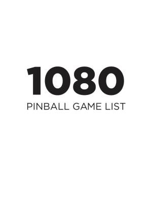 1080-Pinballgamelist.Pdf
