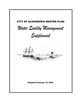 Water Quality Management Plan