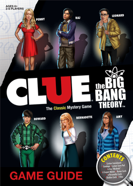Clue: the Big Bang Theory Rulebook