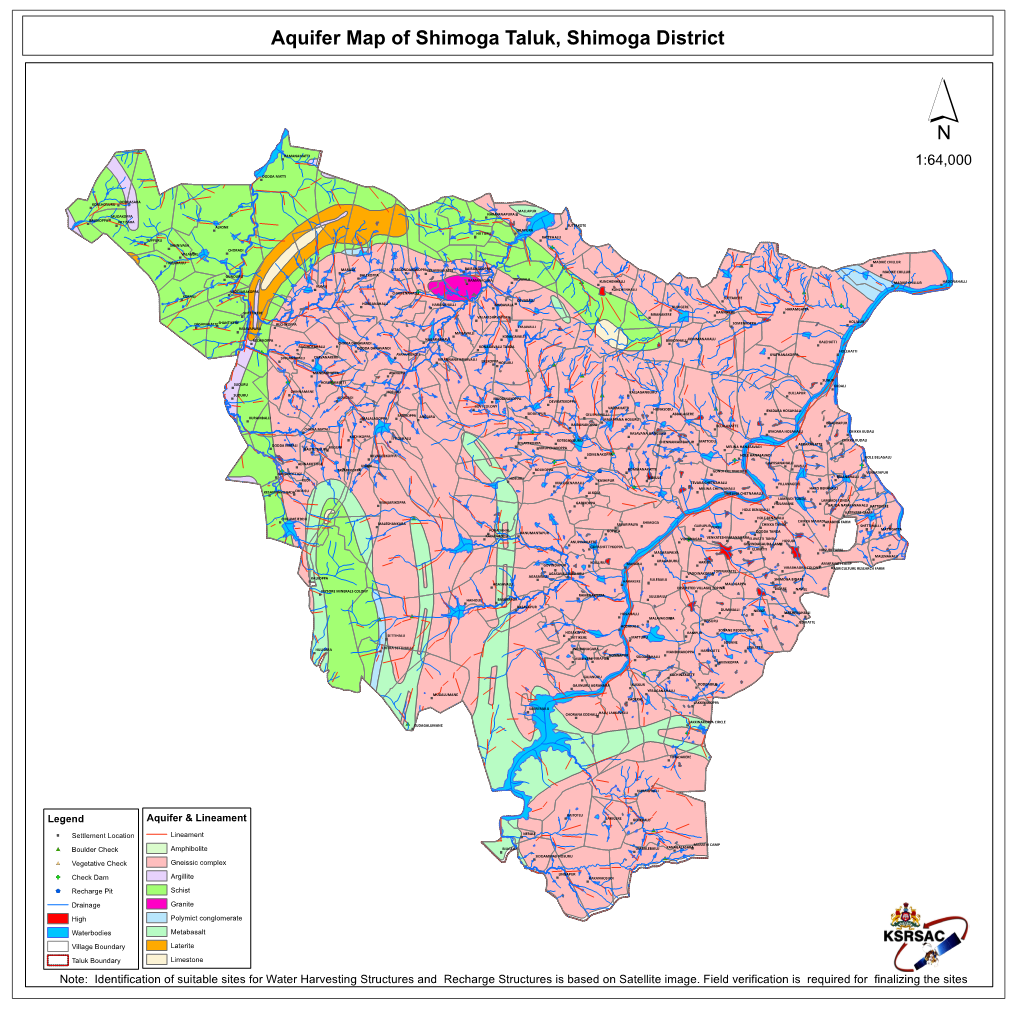 Aquifer Map of Shimoga Taluk, Shimoga District ´ *# RAMANAMATTI 