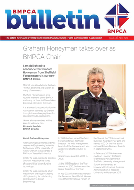 Graham Honeyman Takes Over As BMPCA Chair